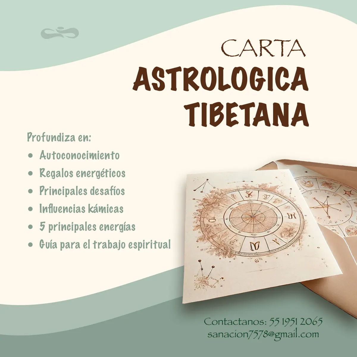 Carta Astrológica Tibetana - PAZ MX